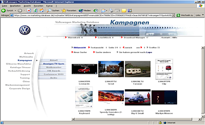 Volkswagen Marketing Datenbank