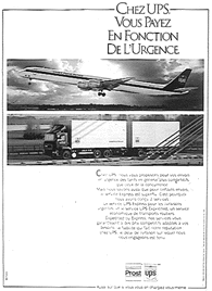 UPS Werbung Frankreich