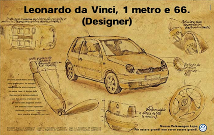 Standardisierung der werblichen Positionierung des Volkswagen Lupo